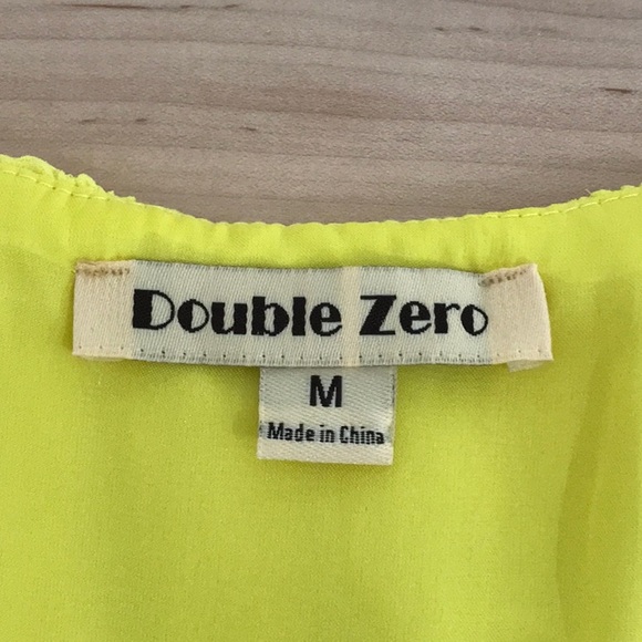 Double Zero Bright Yellow Halter Dress - Picture 4 of 4
